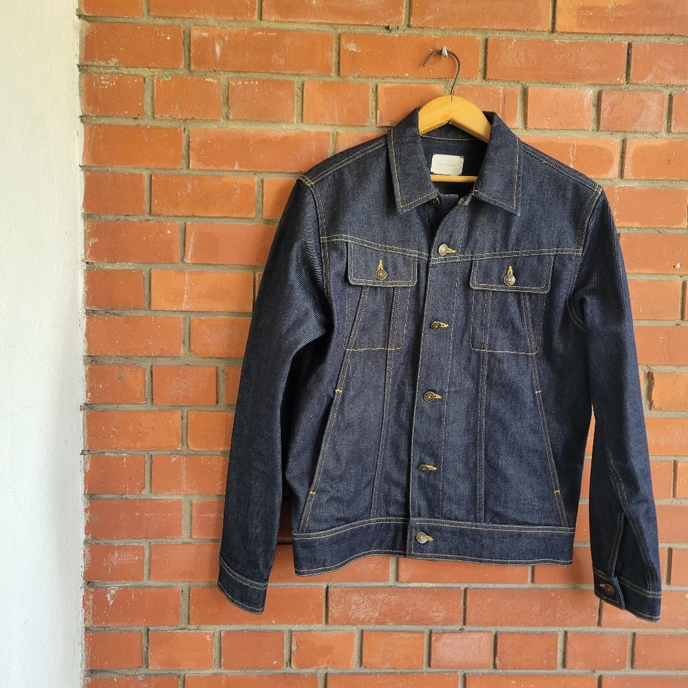 Aime Leon Dore Raw Denim Trucker jean Jacket men's small